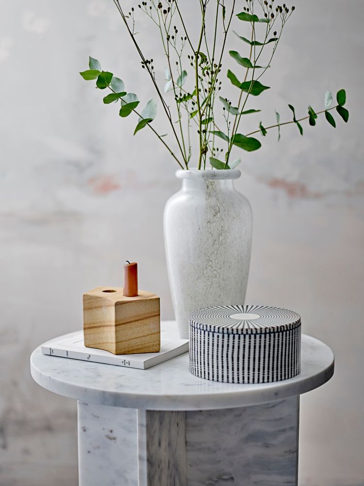 Vases - Lenore Vase, White, Glass - BLOOMINGVILLE MULTIBRAND HOUSE
