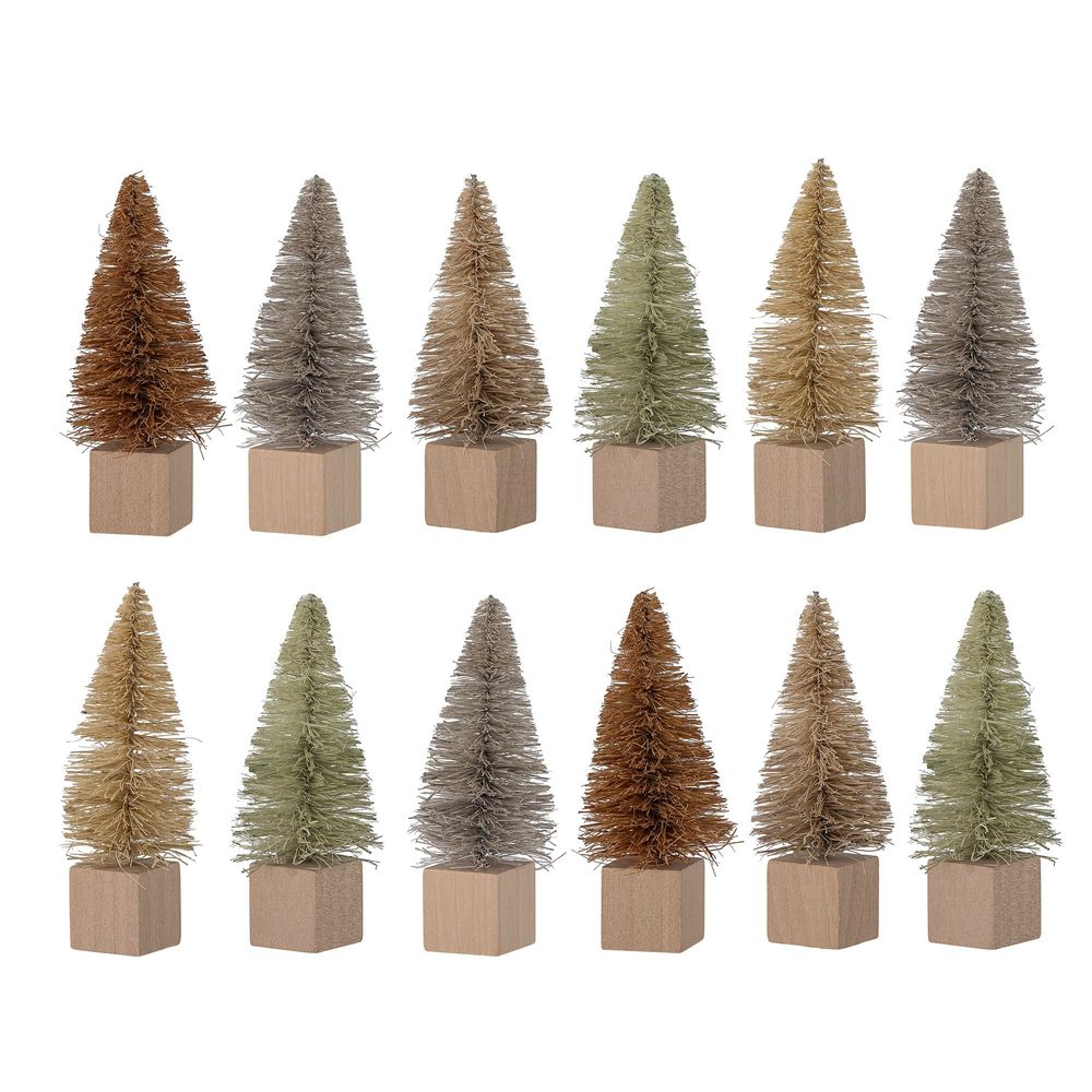 Decorative objects - Oybek Deco Tree, Brown, Plastic Set of 12 - BLOOMINGVILLE MULTIBRAND HOUSE