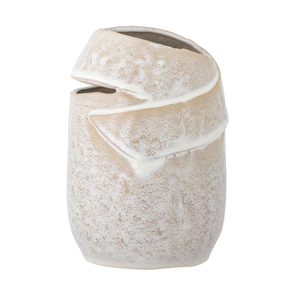 Vases - Abeera Vase, Nature, Stoneware - BLOOMINGVILLE MULTIBRAND HOUSE