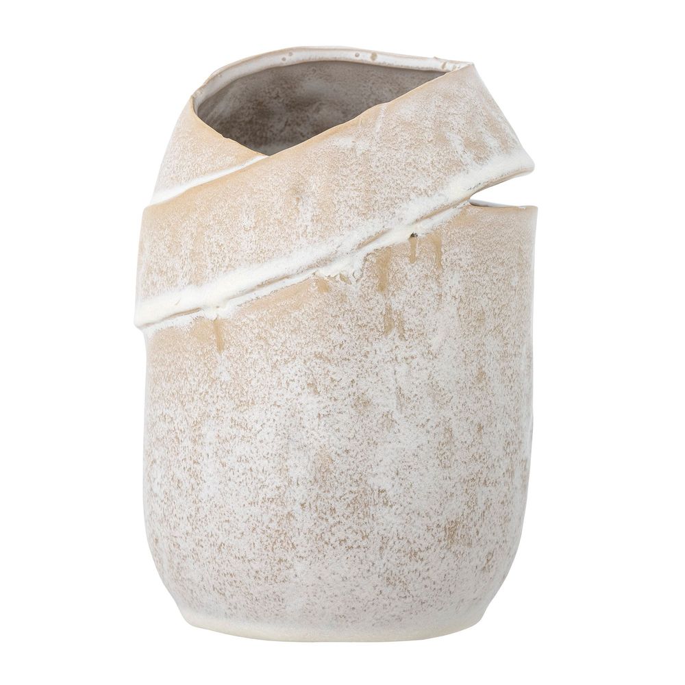 Vases - Abeera Vase, Nature, Stoneware - BLOOMINGVILLE MULTIBRAND HOUSE