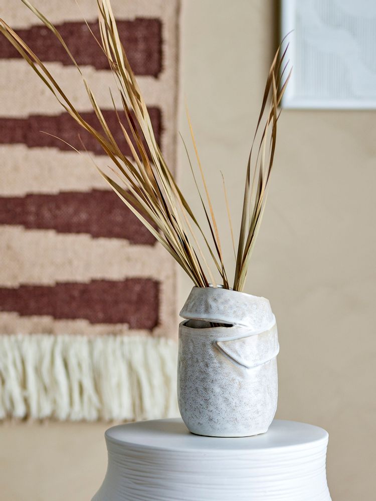 Vases - Abeera Vase, Nature, Stoneware - BLOOMINGVILLE MULTIBRAND HOUSE