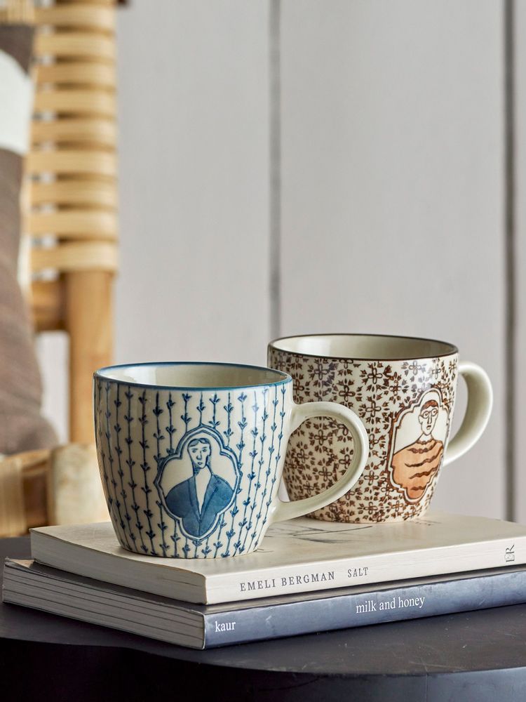 Tasses et mugs - Tonia Tasse, Blue, Grès Set of 2 - BLOOMINGVILLE MULTIBRAND HOUSE