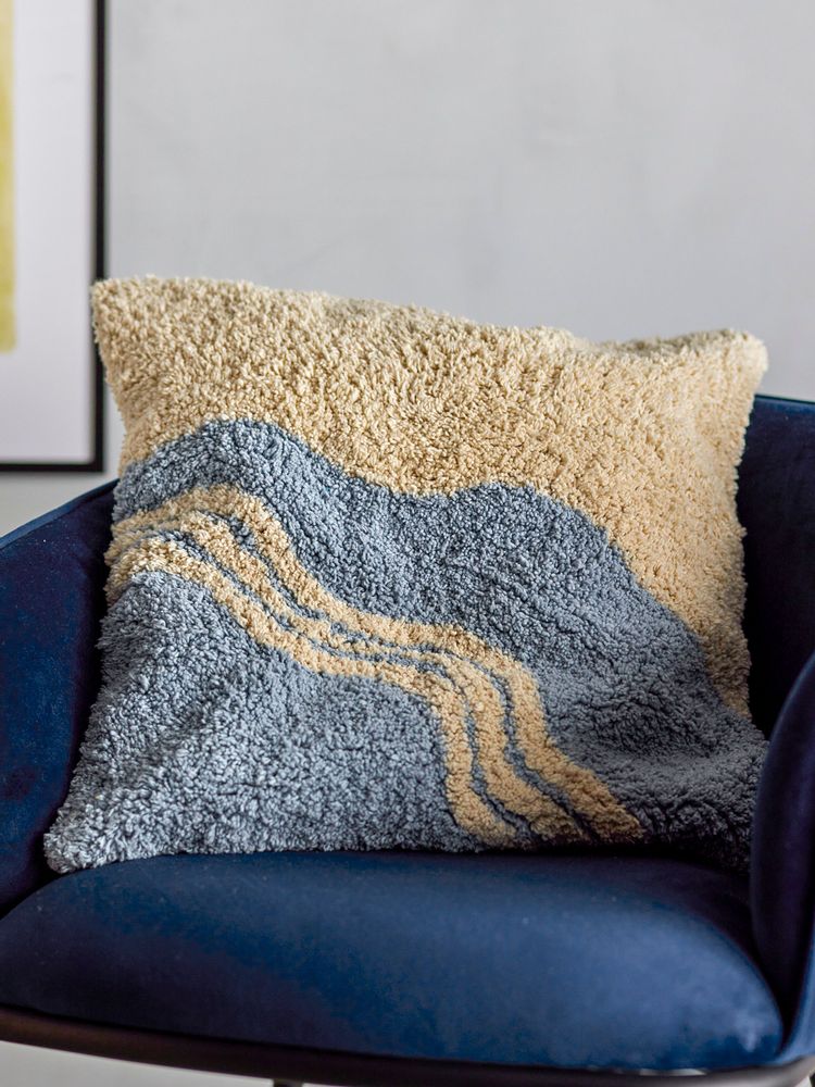 Cushions - Mist Cushion, Blue, Cotton - BLOOMINGVILLE MULTIBRAND HOUSE