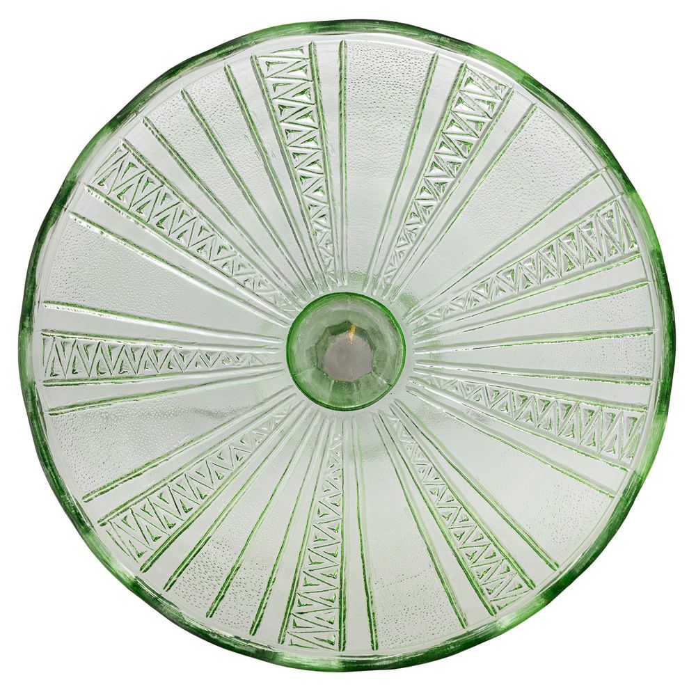 Bowls - Kaddy Pedestal Bowl, Green, Recycled Glass - BLOOMINGVILLE MULTIBRAND HOUSE