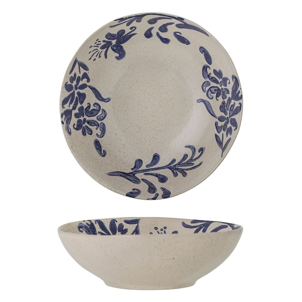 Bowls - Petunia Bowl, Blue, Stoneware  - CREATIVE COLLECTION
