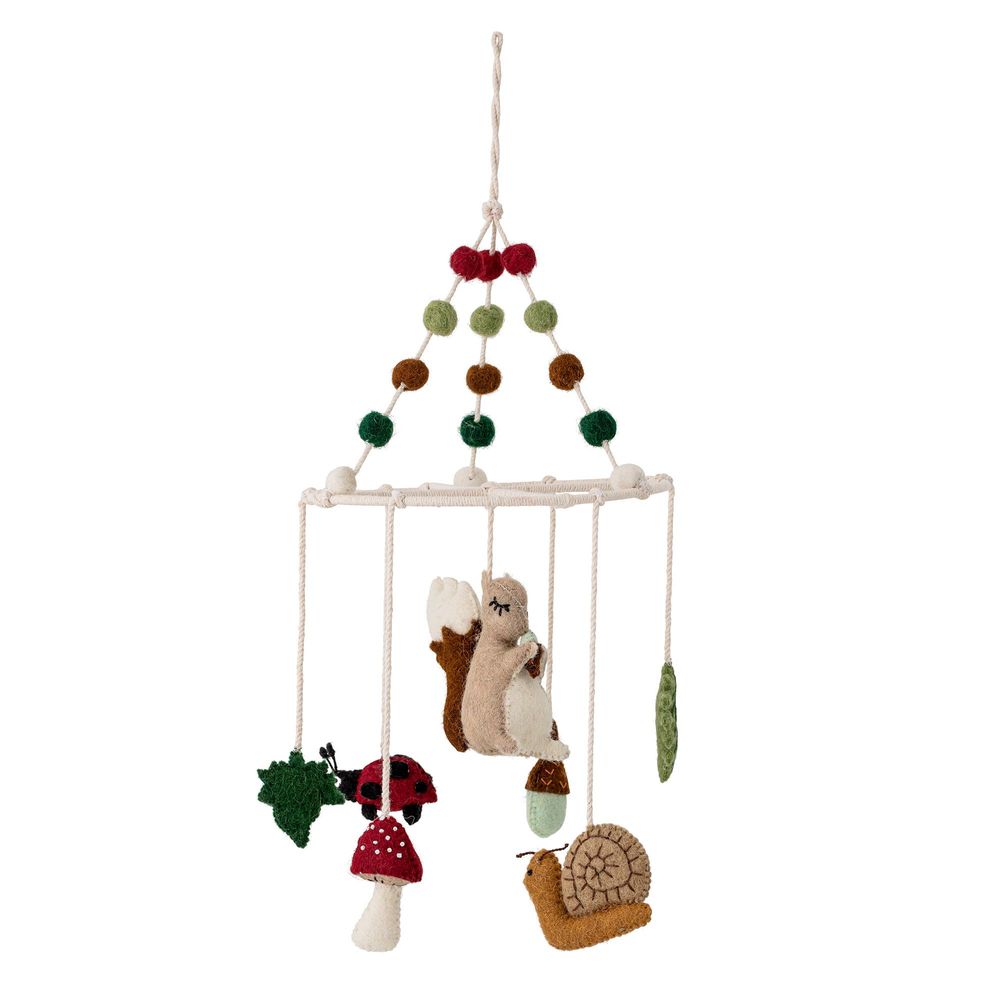 Decorative objects - Idun Mobile, Brown, Wool - BLOOMINGVILLE MINI