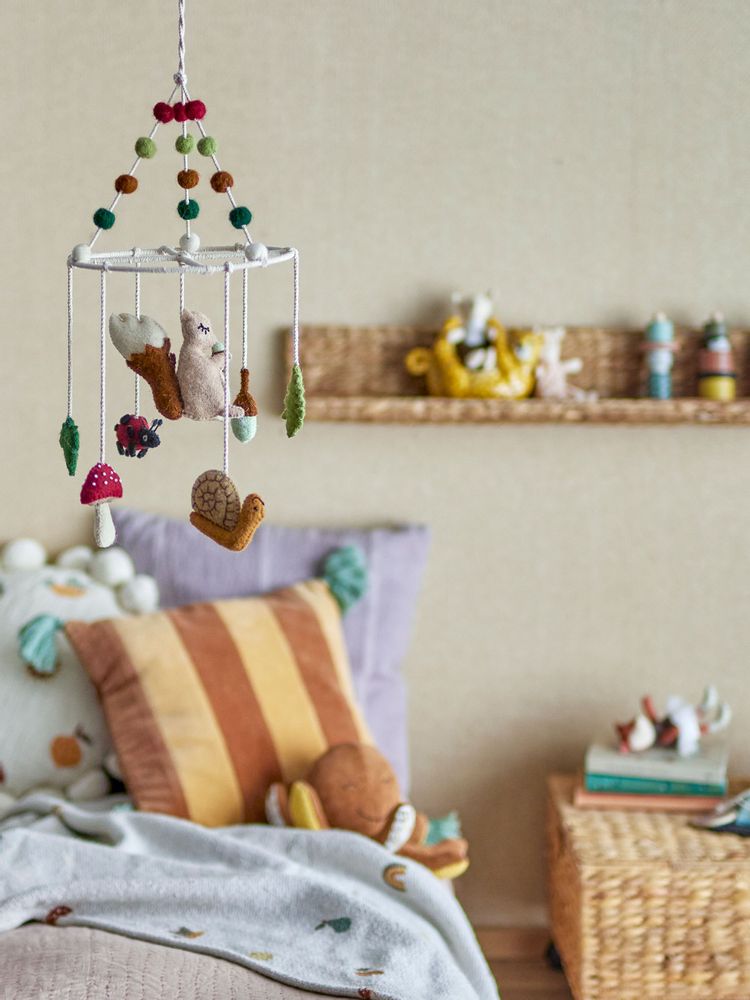 Decorative objects - Idun Mobile, Brown, Wool - BLOOMINGVILLE MINI