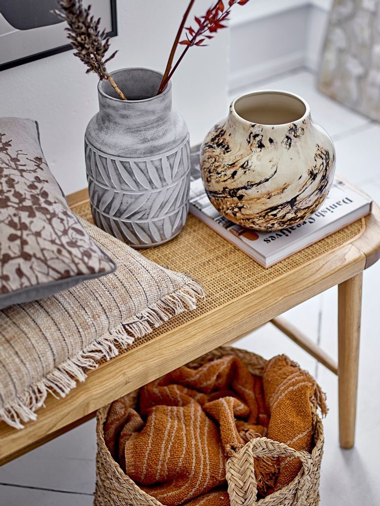 Vases - Saku Vase, Gris, Céramique - BLOOMINGVILLE MULTIBRAND HOUSE
