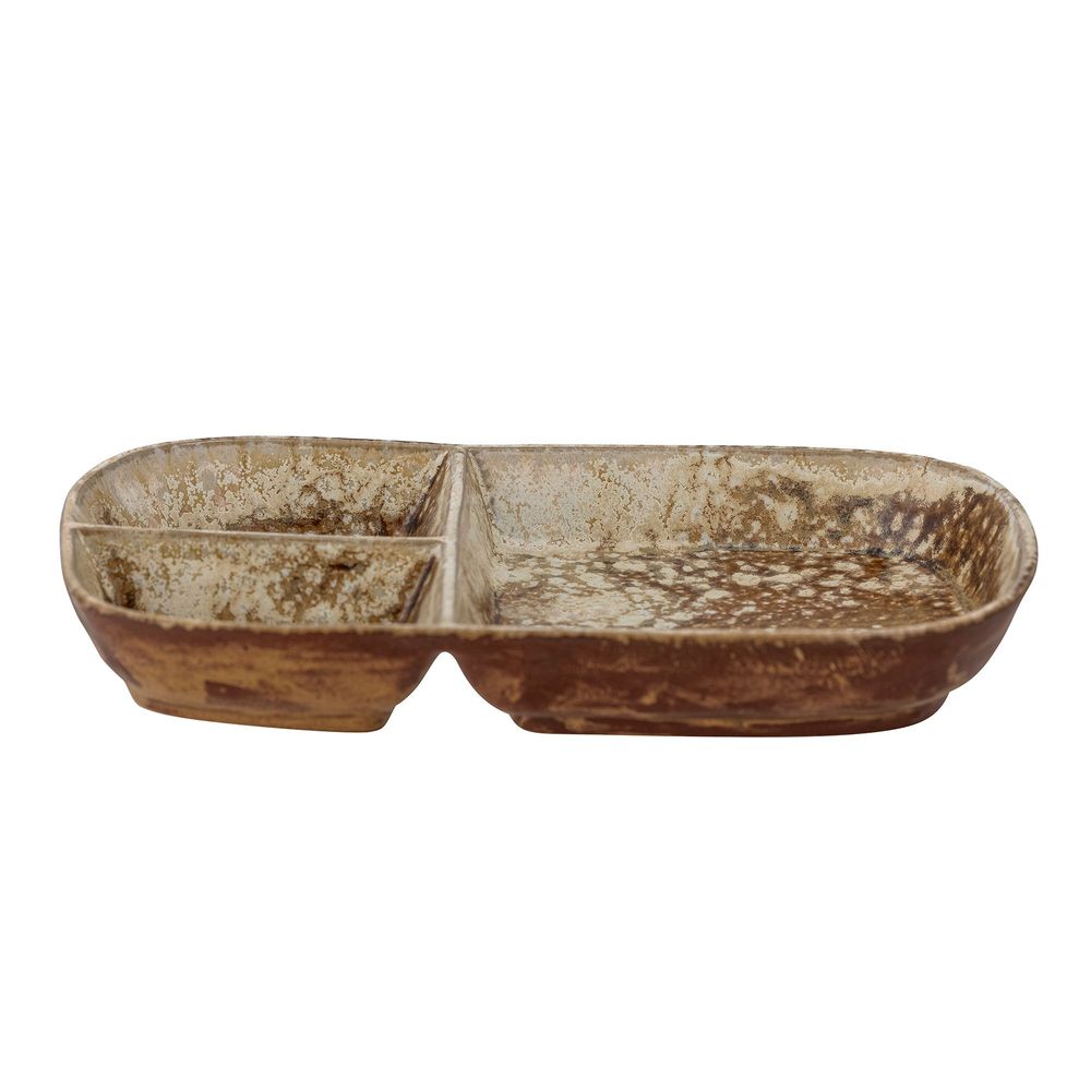Couverts & ustensiles de cuisine - Risa Assiette de service, Marron, Grès - CREATIVE COLLECTION
