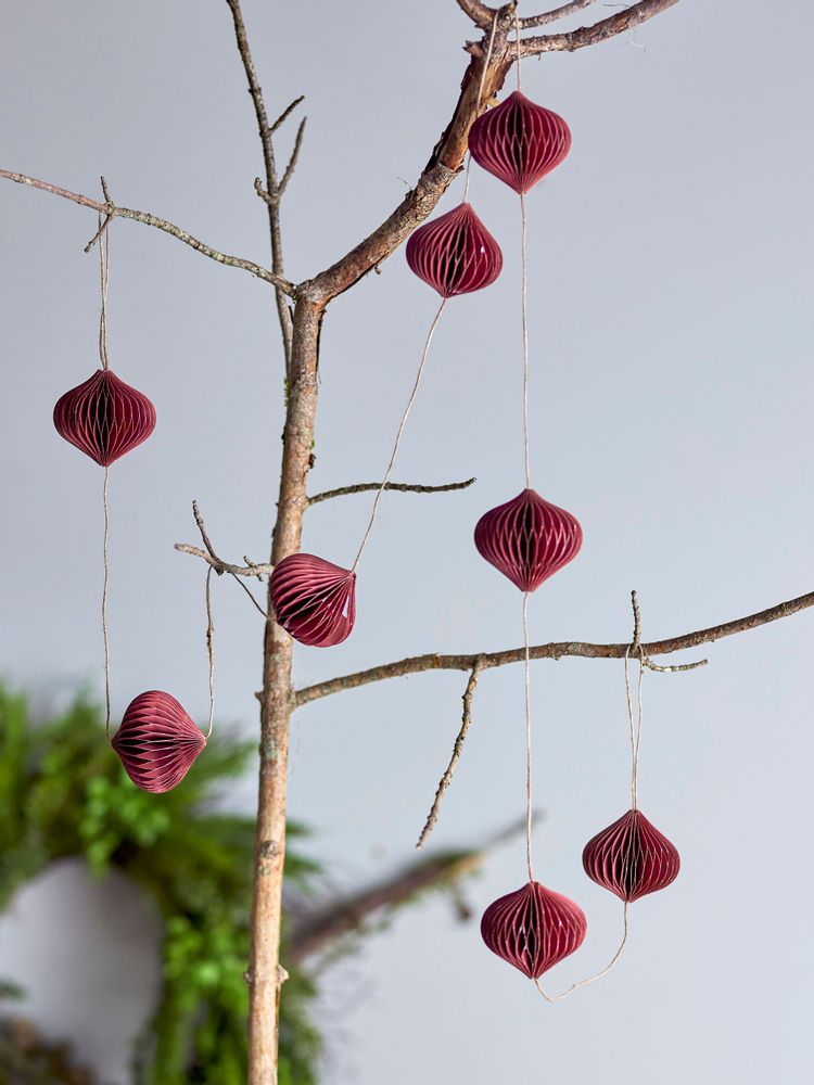 Objets de décoration - Jazmina Guilande, Rouge, Papier  - BLOOMINGVILLE MULTIBRAND HOUSE