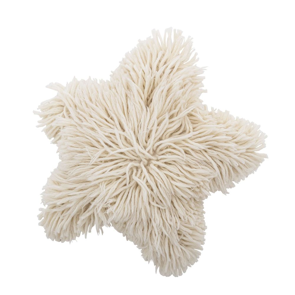 Cushions - Star Cushion, Nature, Wool - BLOOMINGVILLE MULTIBRAND HOUSE