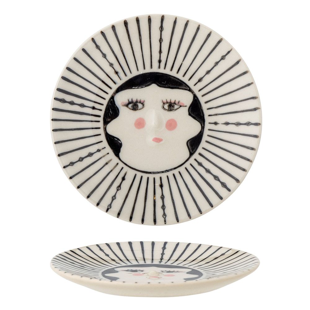 Assiettes au quotidien - Carolin Assiette, Noir, Grès - BLOOMINGVILLE MINI