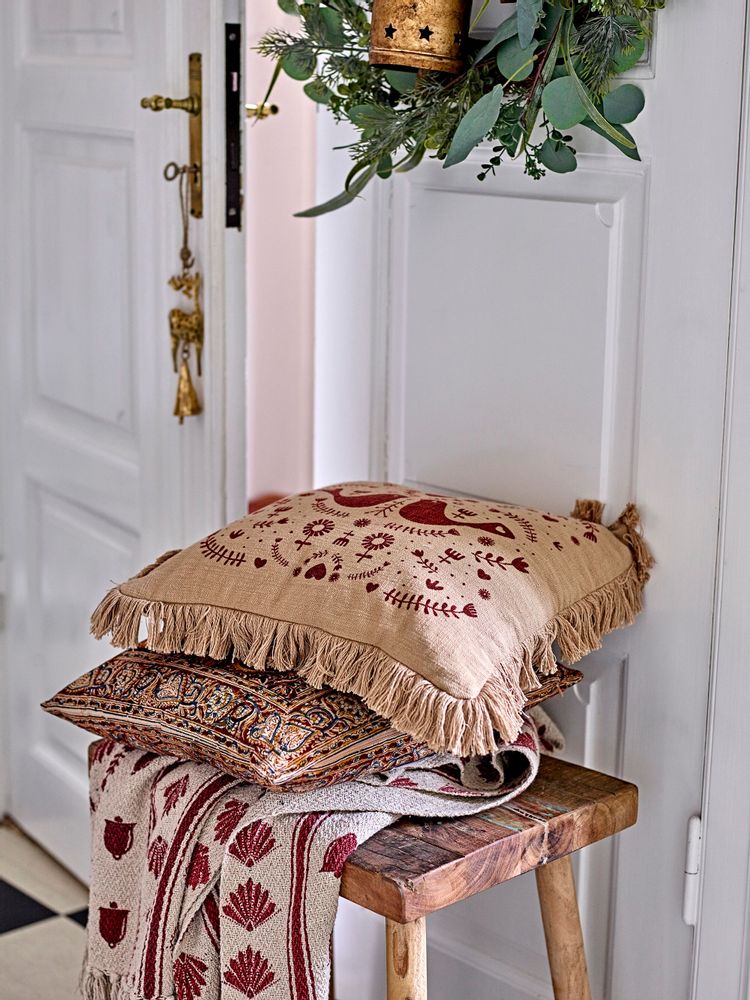 Coussins - Nill Coussin, Rouge, Coton - BLOOMINGVILLE MULTIBRAND HOUSE