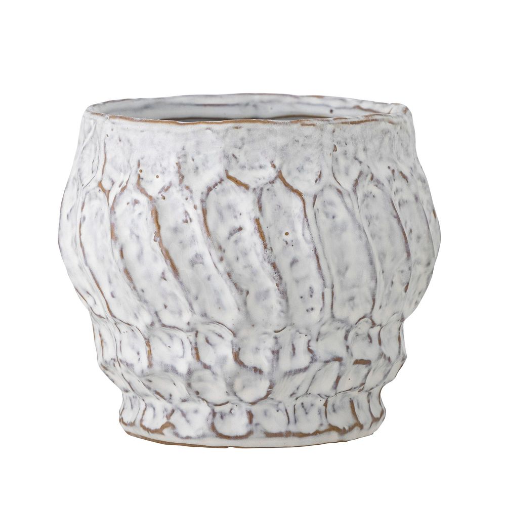 Flower pots - Cami Flowerpot, White, Stoneware  - BLOOMINGVILLE MULTIBRAND HOUSE