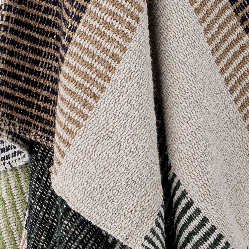 Throw blankets - Isnel Throw, Brown, Recycled Cotton - CREATIVE COLLECTION