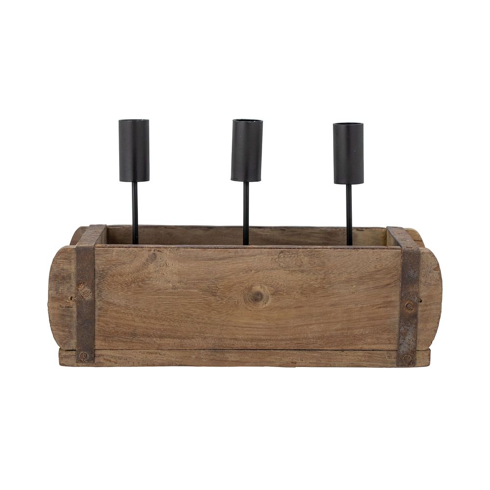 Candlesticks and candle holders - Ziggie Candle Holder, Brown, Mango - BLOOMINGVILLE MULTIBRAND HOUSE