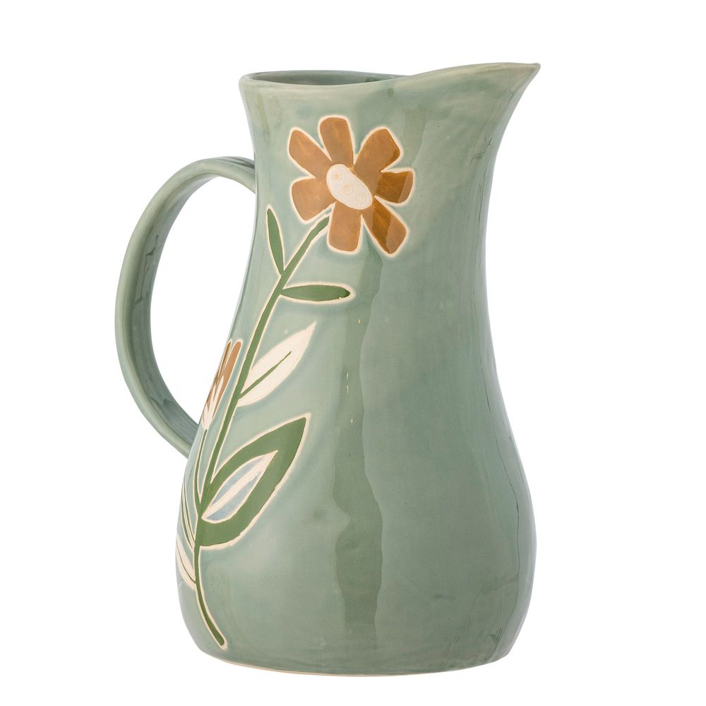Carafes - Tangier Jug, Green, Stoneware - CREATIVE COLLECTION
