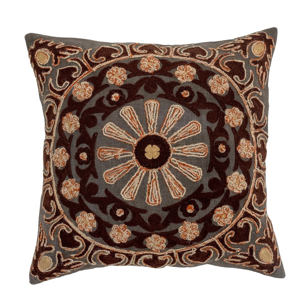 Cushions - Chinon Cushion, Brown, Cotton - CREATIVE COLLECTION