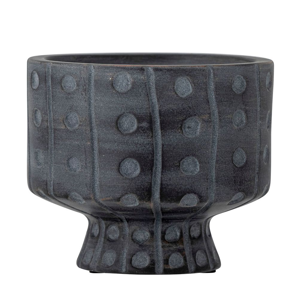 Flower pots - Rane Flowerpot, Grey, Ceramic - BLOOMINGVILLE MULTIBRAND HOUSE