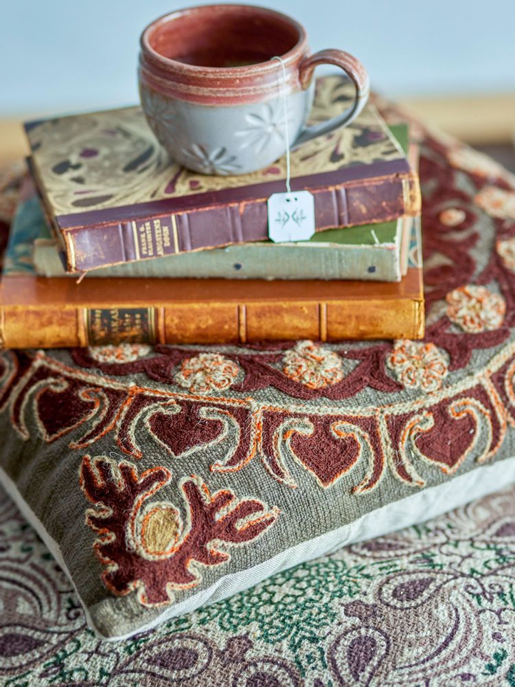 Cushions - Chinon Cushion, Brown, Cotton - CREATIVE COLLECTION