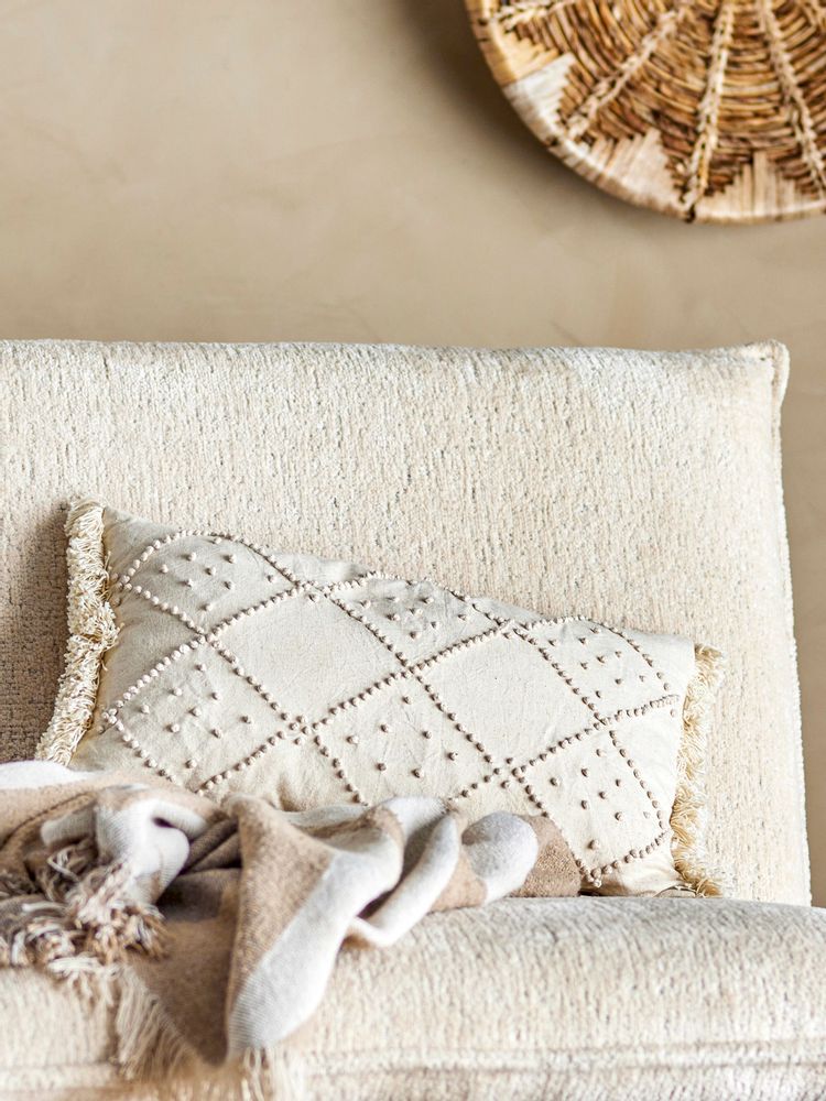 Cushions - Truro Cushion, Nature, Cotton - BLOOMINGVILLE MULTIBRAND HOUSE