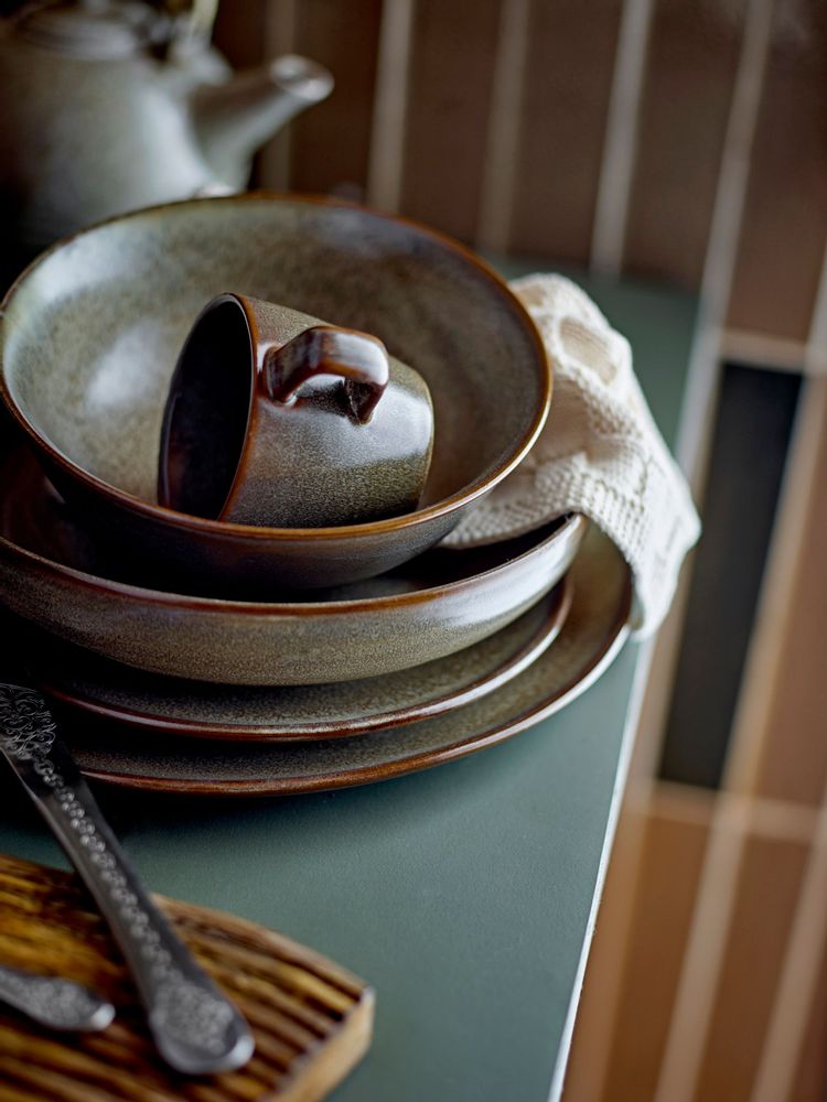 Assiettes au quotidien - Nohr Assiette, Marron, Grès - BLOOMINGVILLE MULTIBRAND HOUSE
