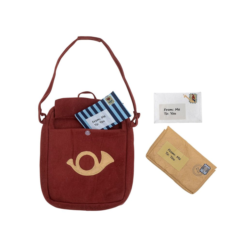 Jouets enfants - Louie Set de jeu, Sac Postal, Rouge, Polyester Set of 4 - BLOOMINGVILLE MINI