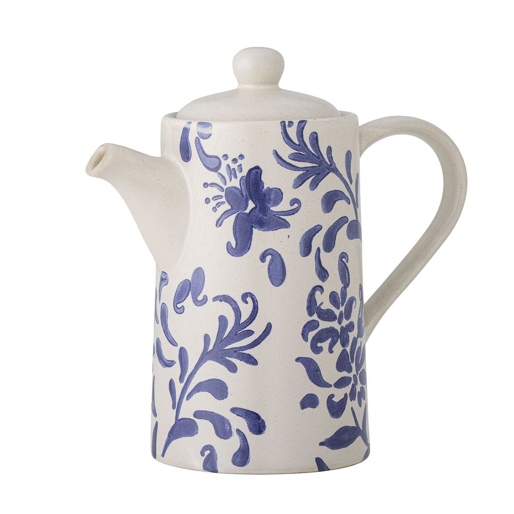 Kitchen utensils - Petunia Teapot, Blue, Stoneware - CREATIVE COLLECTION