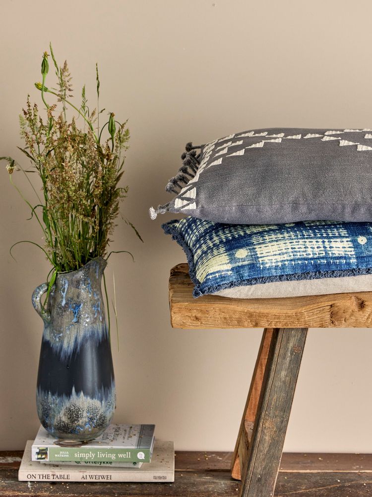 Coussins - Caprice Coussin, Gris, Coton  - CREATIVE COLLECTION