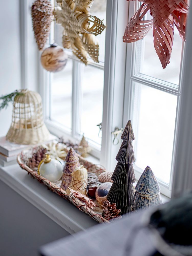 Objets de décoration - Hani toile, Or, Bambou  - BLOOMINGVILLE MULTIBRAND HOUSE