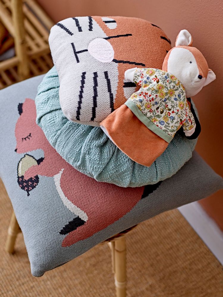 Cushions - Muzamel Cushion, Orange, Cotton OEKO-TEX® - BLOOMINGVILLE MINI