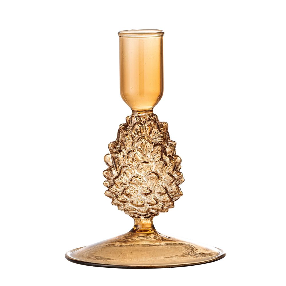 Bougeoirs et photophores  - Jisele Bougeoir, Marron, Verre  - BLOOMINGVILLE MULTIBRAND HOUSE