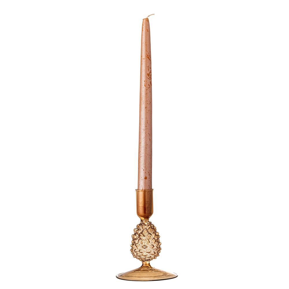 Bougeoirs et photophores  - Jisele Bougeoir, Marron, Verre  - BLOOMINGVILLE MULTIBRAND HOUSE