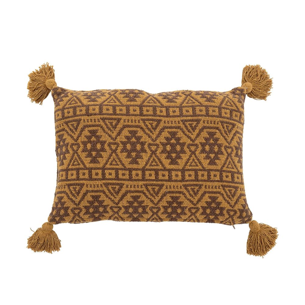 Cushions - Lyla Cushion, Brown, Recycled Cotton - CREATIVE COLLECTION