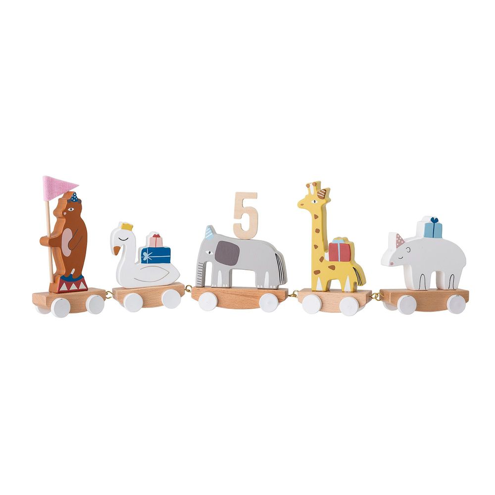 Decorative objects - Morea Birthday Decoration, Grey, Beech  - BLOOMINGVILLE MINI