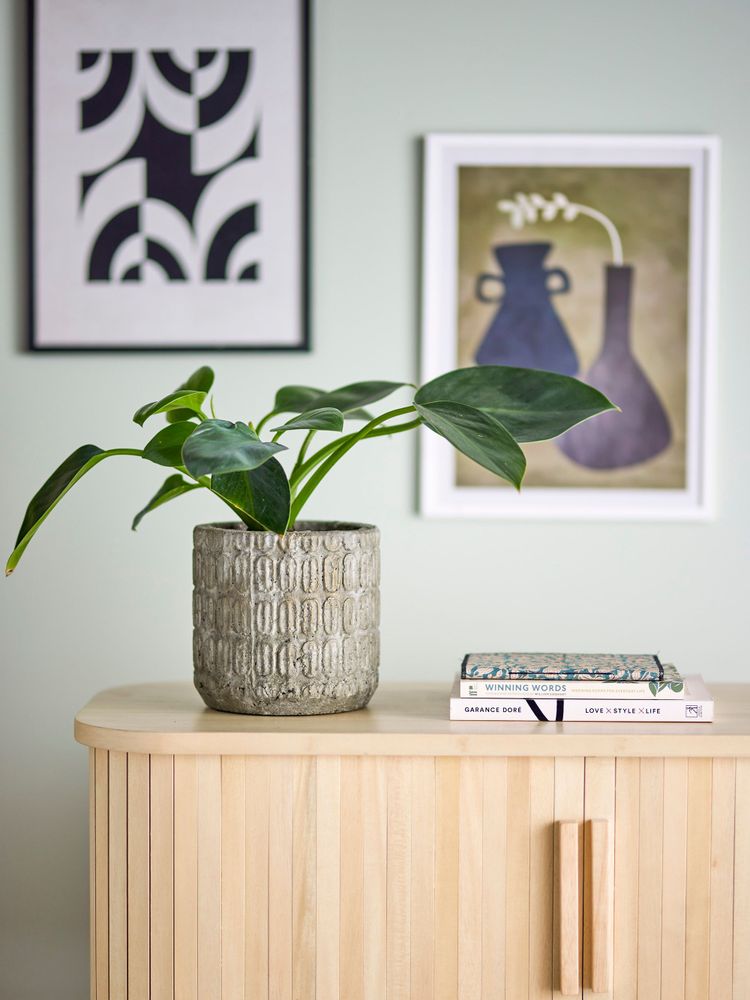 Flower pots - Benas Deco Flowerpot, Grey, Cement - BLOOMINGVILLE MULTIBRAND HOUSE