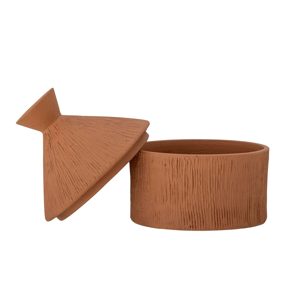 Boîtes de conservation - Caylie Cruche avec couvercle , Rouge, Terre cuite - BLOOMINGVILLE MULTIBRAND HOUSE