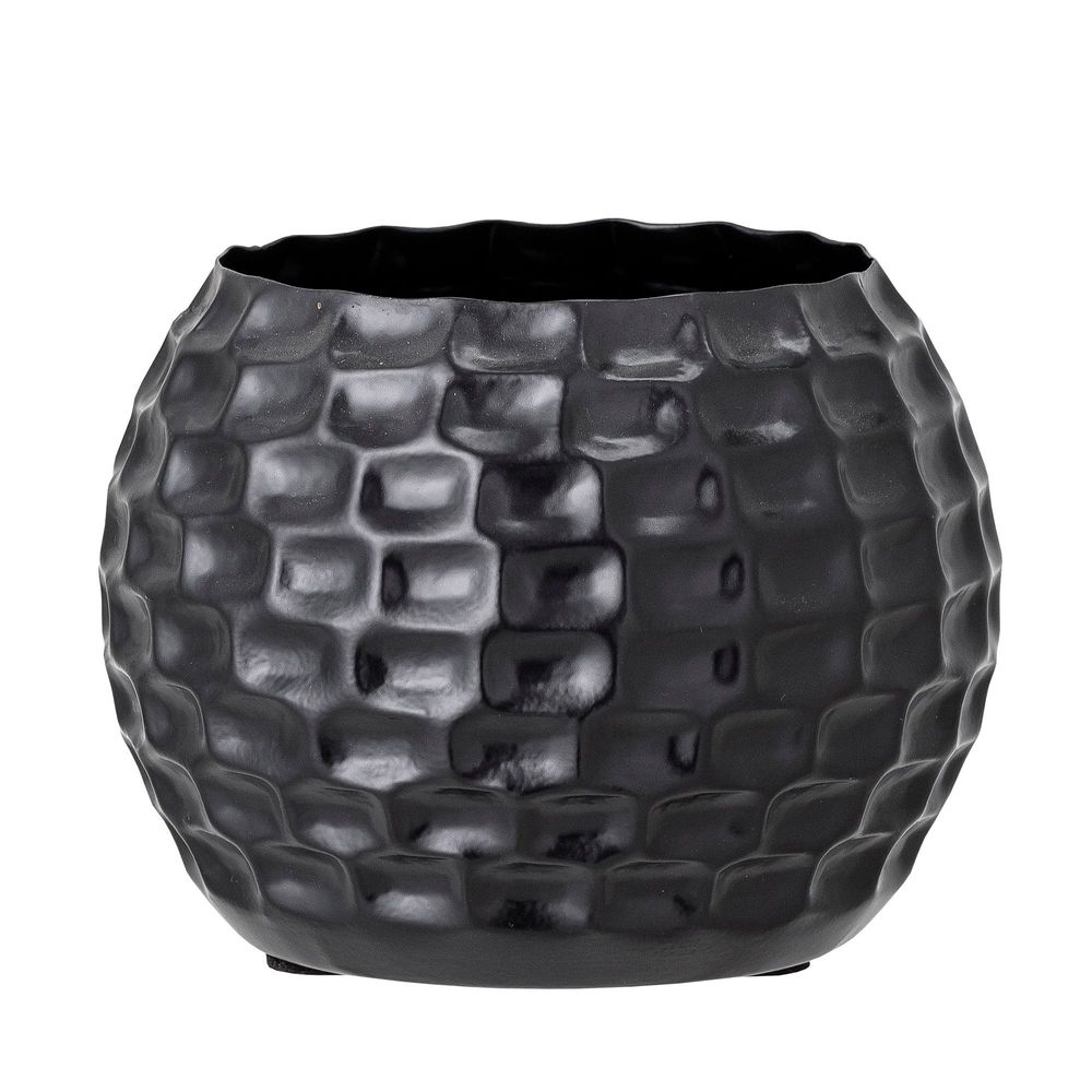 Pots de fleurs - Venla Pot de fleurs, Noir, Métal - BLOOMINGVILLE MULTIBRAND HOUSE