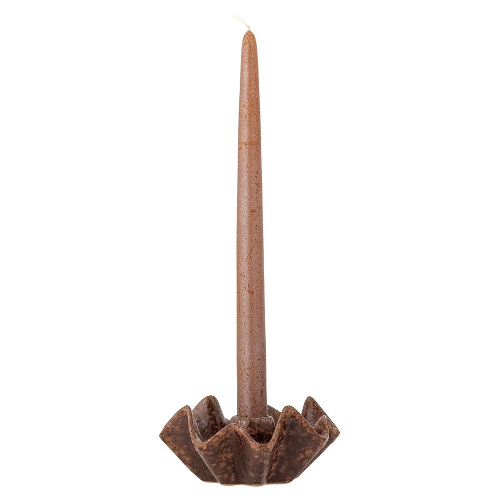 Bougeoirs et photophores - Rameeza Bougeoir, Marron, Grès - CREATIVE COLLECTION