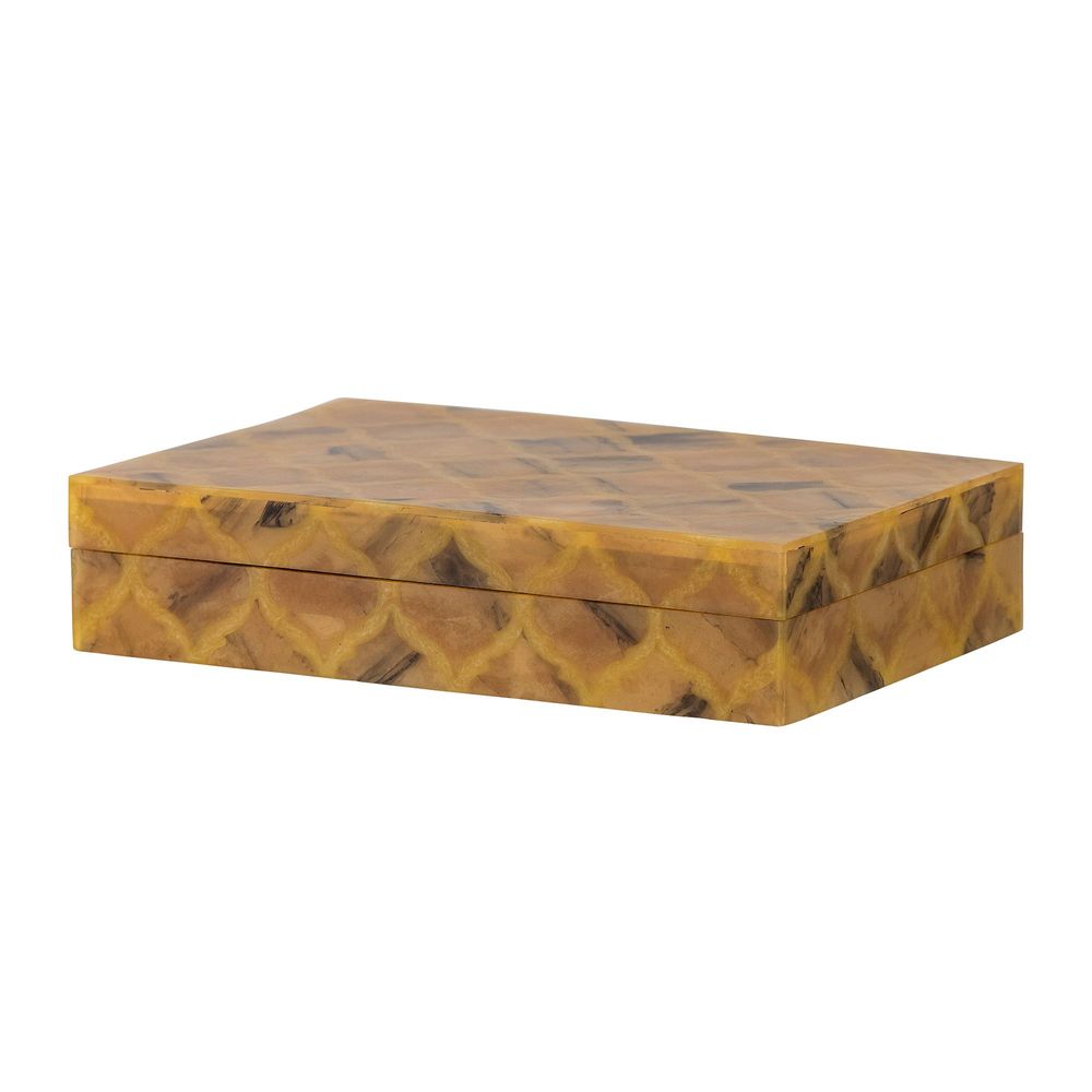 Storage boxes - Limon Box w/Lid, Orange, Resin - BLOOMINGVILLE MULTIBRAND HOUSE
