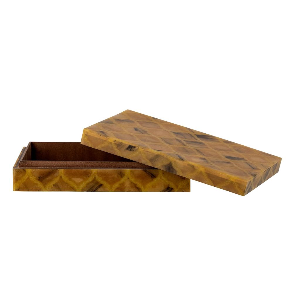 Storage boxes - Limon Box w/Lid, Orange, Resin - BLOOMINGVILLE MULTIBRAND HOUSE