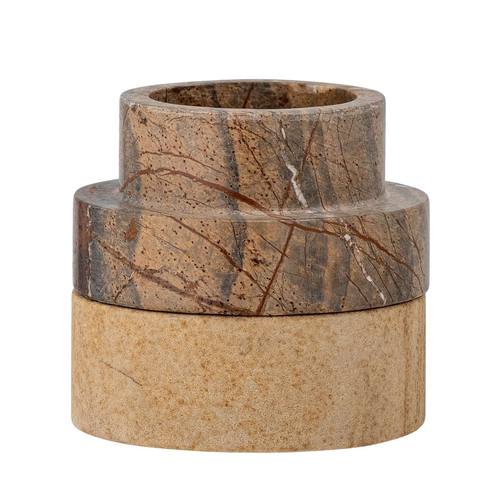 Bougeoirs et photophores - Dalin Votive & Candle Holder, Marron, Grès - BLOOMINGVILLE MULTIBRAND HOUSE