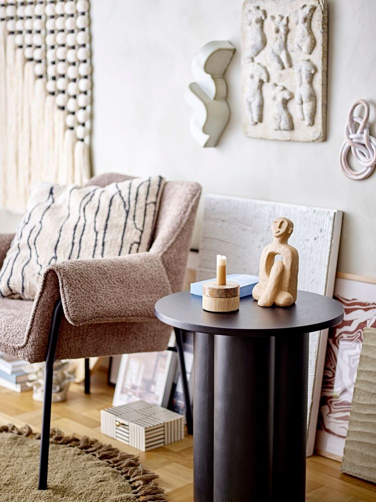 Bougeoirs et photophores - Dalin Votive & Candle Holder, Marron, Grès - BLOOMINGVILLE MULTIBRAND HOUSE