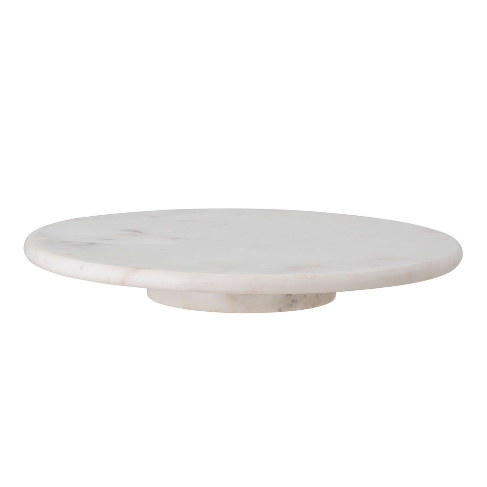 Trays - Ellin Turntable, White, Marble - BLOOMINGVILLE MULTIBRAND HOUSE