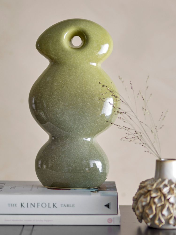Decorative objects - Kaui Deco, Green, Stoneware  - BLOOMINGVILLE MULTIBRAND HOUSE
