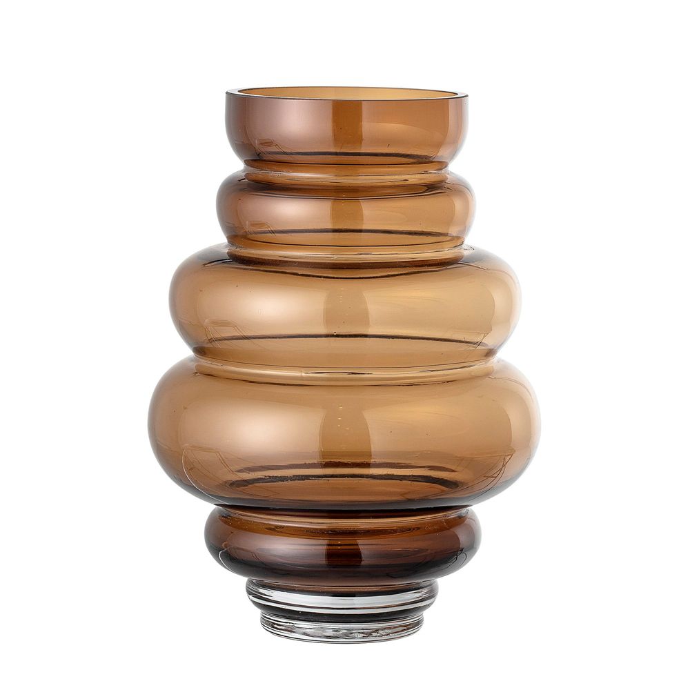 Vases - Atija Vase, Marron, Verre - BLOOMINGVILLE MULTIBRAND HOUSE