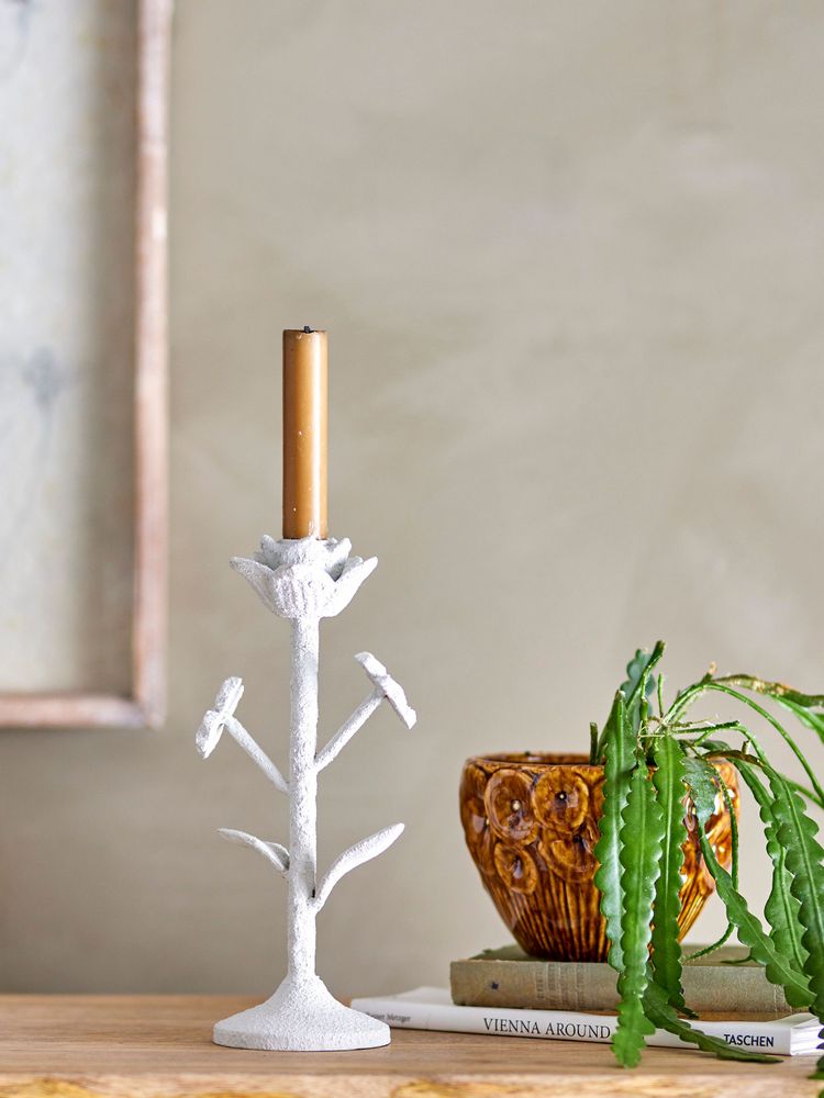 Bougeoirs et photophores - Ranin Bougeoir, Blanc, Fer - CREATIVE COLLECTION