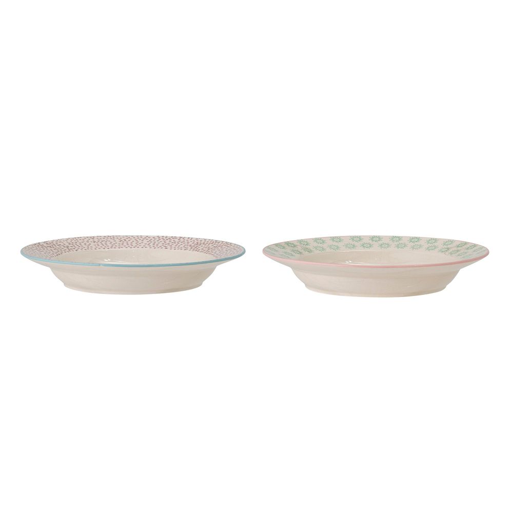 Everyday plates - Patrizia Pasta Plate, Green, Stoneware Set of 2 - BLOOMINGVILLE MULTIBRAND HOUSE