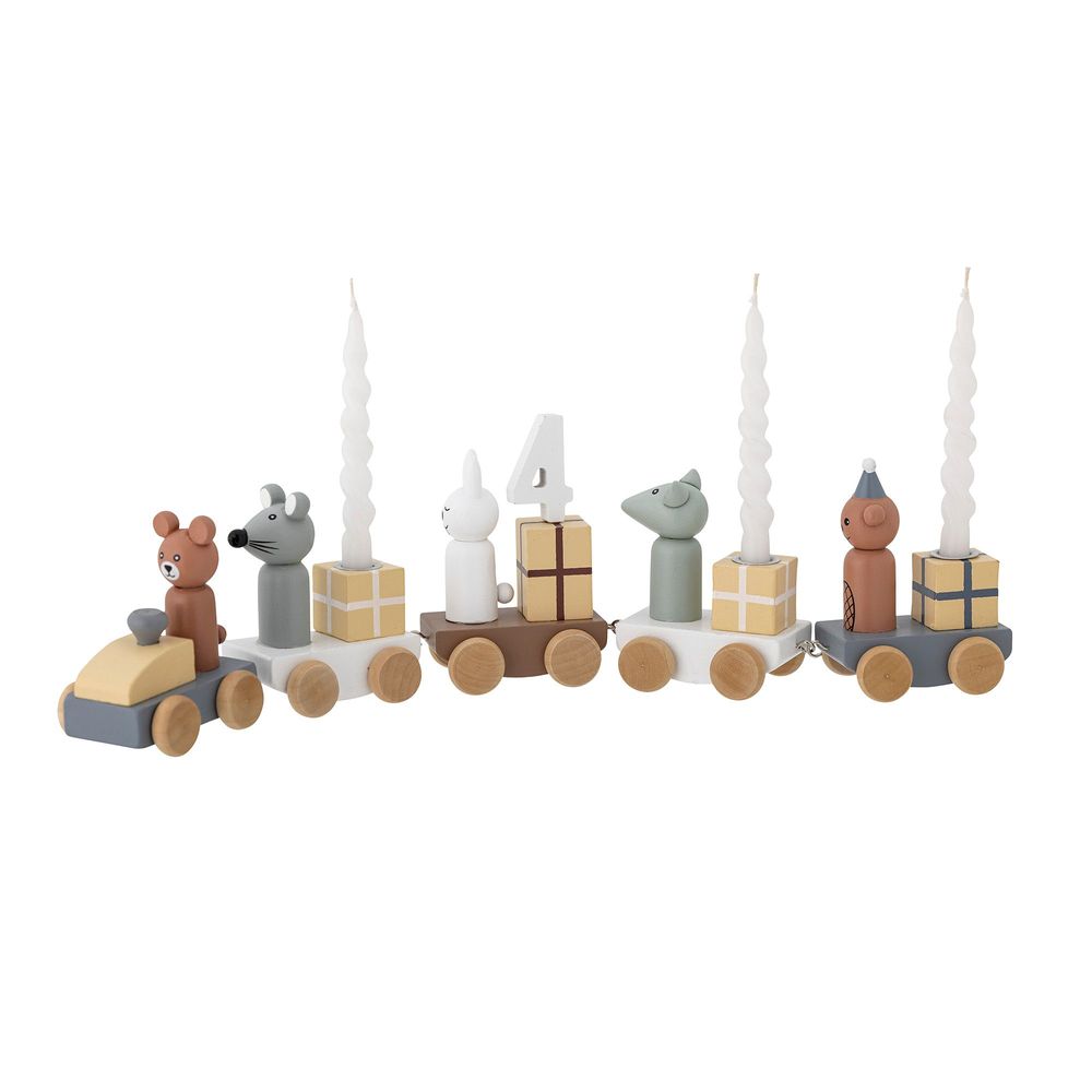 Decorative objects - Junaid Birthday Decoration, Brown, MDF - BLOOMINGVILLE MINI