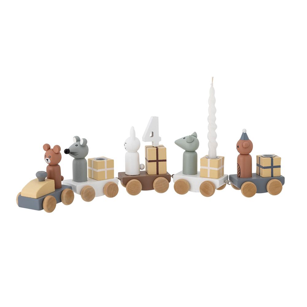 Decorative objects - Junaid Birthday Decoration, Brown, MDF - BLOOMINGVILLE MINI